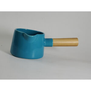 CHANTAL Teal Pouring Pot With Wood Handle 1 Cup / 0.24 L , Never used